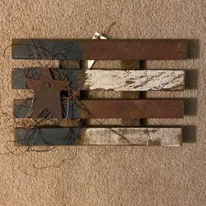 Rustic Patriotic Wood Flag